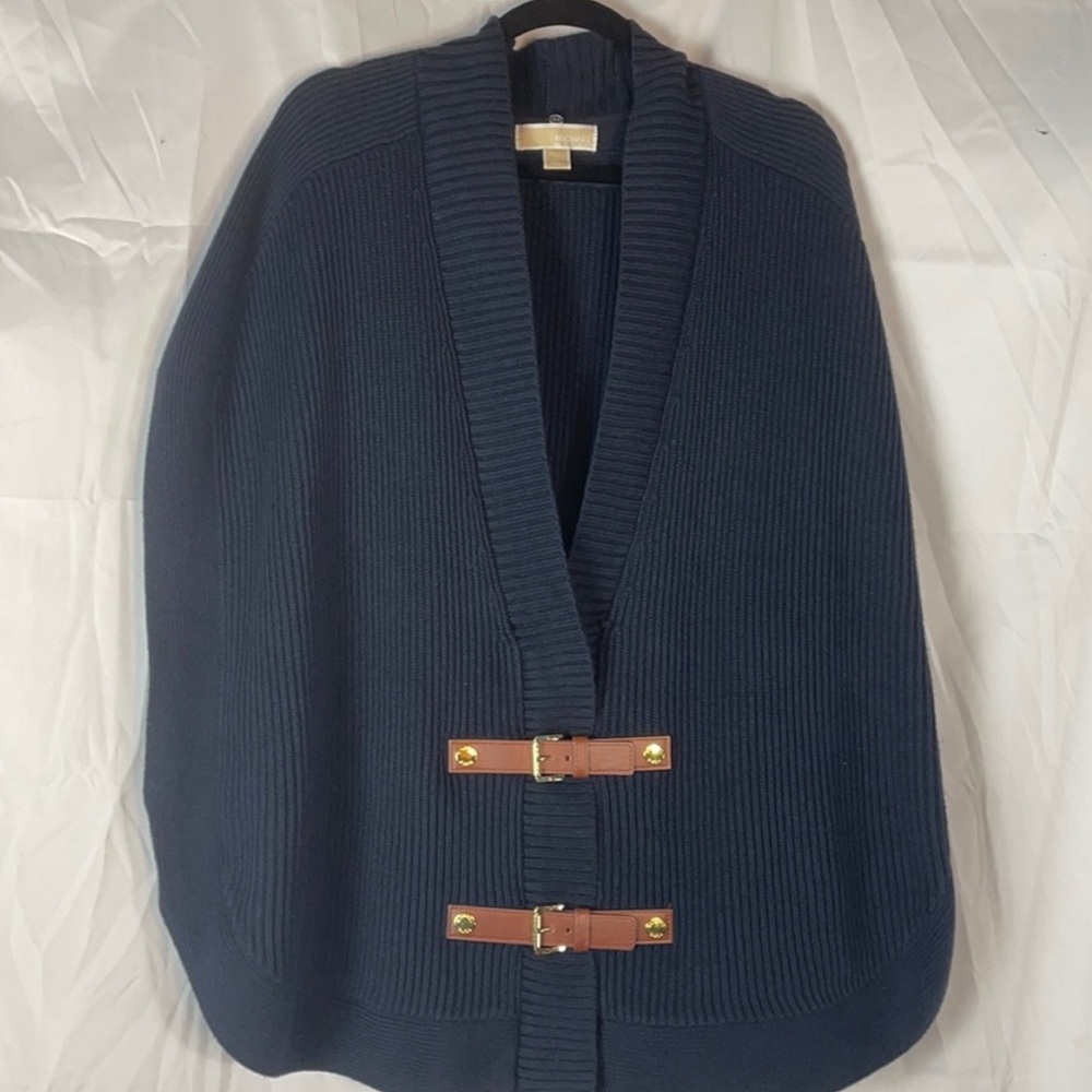 Michael Michael Kors Buckle Poncho Sweater sleeveless!